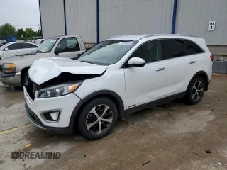 2017 Kia Sorento EX z VIN 5XYPHDA5XHG324605, wystawiony jako Copart lot #57070325 z przebiegiem 82 677 mil mil oraz Szkoda całkowita • Salvage title. Historia ofert i sprzedaży dostępna na DreamBid. Obrazek 1.