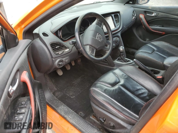 2014 Dodge Dart GT with VIN 1C3CDFEB1ED826634, listed as a Copart auction lot 47309735 with 131,944 mi miles and Salvage Title. Bid and sale history available at carsss.com. Image 8.
