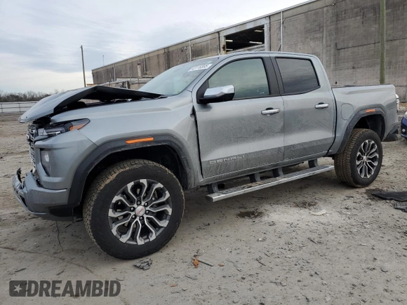 2024 GMC Canyon 4WD Denali with VIN 1GTP6FEKXR1248564, listed as a Copart auction lot 43116895 with 7,044 mi miles and Salvage Title. Bid and sale history available at carsss.com. Image 1.