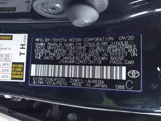 2021 Toyota Prius L Eco with VIN JTDKAMFU2M3134178, listed as a IAAI auction lot 41975477 with 26,936 mi miles. Bid and sale history available at carsss.com. Image 9.