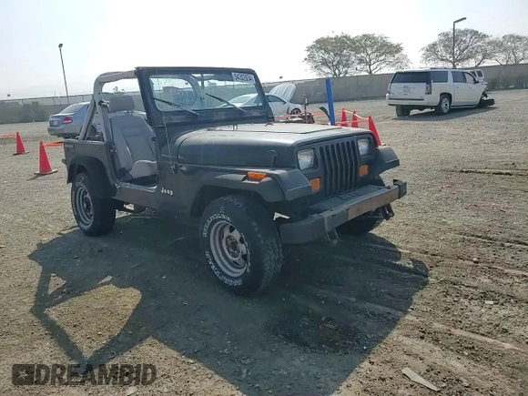 1990 Jeep Wrangler with VIN 2J4FY29T8LJ541585, listed as a Copart auction lot 54352634 with 138,022 mi miles and Salvage Title. Bid and sale history available at carsss.com. Image 10.