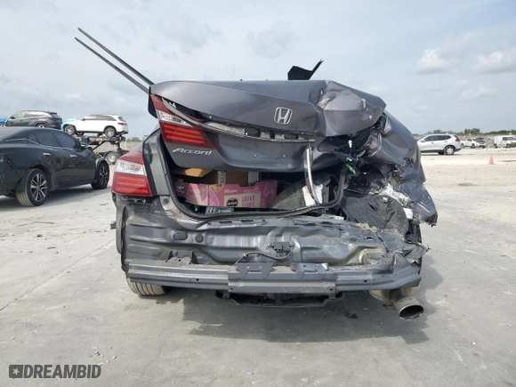 2016 Honda Accord Sedan EX with VIN 1HGCR2F78GA044899, listed as a Copart auction lot 50030525 with 61,406 mi miles and Salvage Title. Bid and sale history available at carsss.com. Image 6.