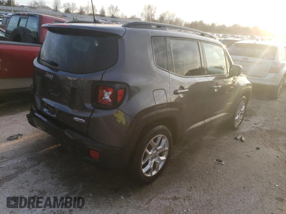 2018 Jeep Renegade Latitude with VIN ZACCJABB3JPJ24500, listed as a Copart auction lot 81084323 with 96,579 mi miles and Salvage Title. Bid and sale history available at DreamBid. Image 3.