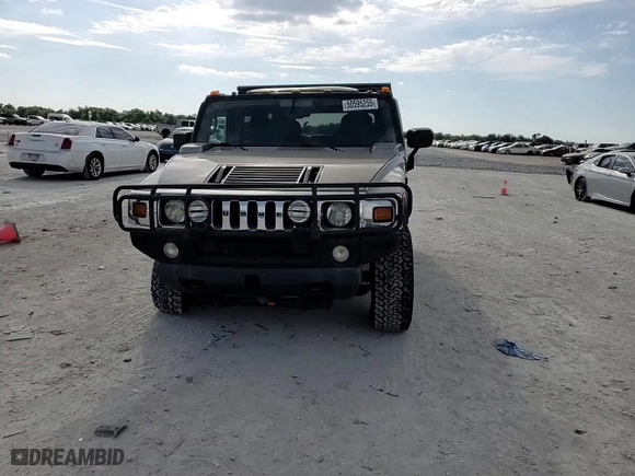 2003 Hummer H2 with VIN 5GRGN23U83H124614, listed as a Copart auction lot 50595255 with 121,356 mi miles and Salvage Title. Bid and sale history available at carsss.com. Image 10.