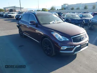 2017 Infiniti QX50 with VIN JN1BJ0RR2HM414489, listed as a IAAI auction lot 41827887 with 62,238 mi miles. Bid and sale history available at carsss.com. Image 1.
