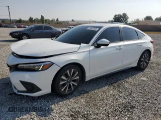 2024 Honda Civic EX-L z VIN 19XFL1H77RE010036, wystawiony jako Copart lot #54507805 z przebiegiem 11 904 mil mil oraz Szkoda całkowita • Salvage title. Historia ofert i sprzedaży dostępna na DreamBid. Obrazek 1.