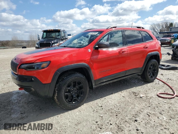 2019 Jeep Cherokee Trailhawk Elite with VIN 1C4PJMBX3KD103406, listed as a Copart auction lot 50162595 with 58,259 mi miles and Clean Title. Bid and sale history available at carsss.com. Image 1.