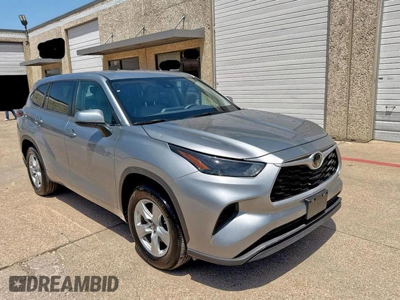 2023 Toyota Highlander L with VIN 5TDKDRAH1PS526764, listed as a Copart auction lot 67452805 with 9,841 mi miles and Clean title. Bid and sale history available at DreamBid. Image 1.