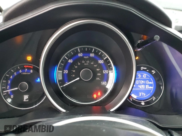 2018 Honda Fit LX with VIN 3HGGK5H40JM732853, listed as a Copart auction lot 43205955 with 73,413 mi miles and Salvage Title. Bid and sale history available at carsss.com. Image 9.