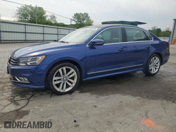 2016 Volkswagen Passat SEL z VIN 1VWCT7A35GC063879, wystawiony jako Copart lot #53856545 z przebiegiem 56 856 mil mil oraz Szkoda całkowita • Salvage title. Historia ofert i sprzedaży dostępna na DreamBid. Obrazek 1.