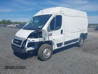 2021 Ram ProMaster Cargo with VIN 3C6LRVBG5ME527045, listed as a IAAI auction lot 42085297 with 27,399 mi miles. Bid and sale history available at carsss.com. Image 2.