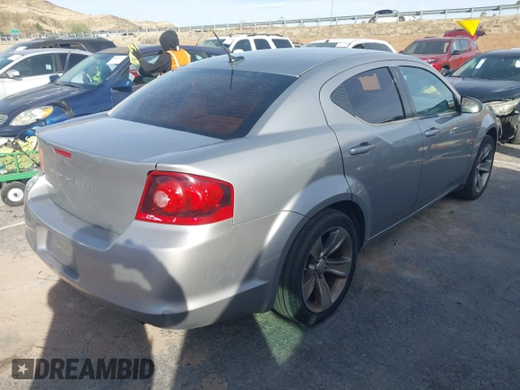 2013 Dodge Avenger SE with VIN 1C3CDZAB6DN679811, listed as a IAAI auction lot 41671107 with 236,483 mi miles and . Bid and sale history available at carsss.com. Image 4.