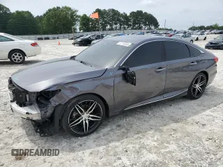 2021 Honda Accord Touring with VIN 1HGCV2F9XMA014604, listed as a Copart auction lot 57115345 with 80,450 mi miles and Salvage title. Bid and sale history available at DreamBid. Image 1.