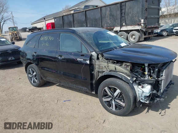 2022 Kia Sorento S with VIN 5XYRL4LC6NG084726, listed as a IAAI auction lot 41798740 with 47,626 mi miles. Bid and sale history available at carsss.com. Image 1.