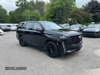 2021 Cadillac Escalade Sport with VIN 1GYS4FKL1MR271006, listed as a Copart auction lot 64526085 with 123,112 mi miles and Clean title. Bid and sale history available at DreamBid. Image 1.