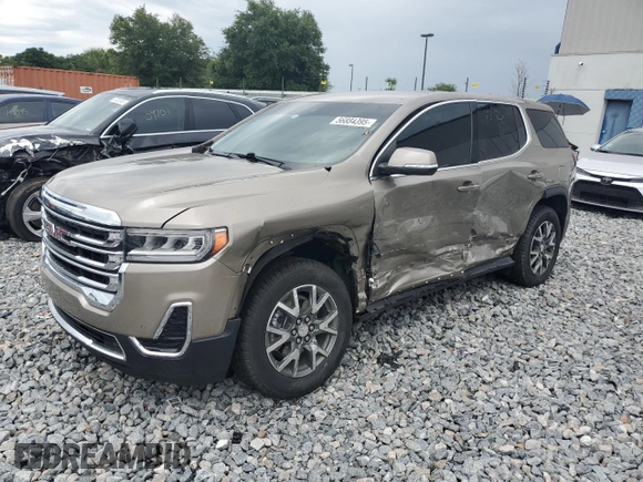 2022 GMC Acadia SLE with VIN 1GKKNKL44NZ128477, listed as a Copart auction lot 56884395 with 34,377 mi miles and Non repairable. Bid and sale history available at DreamBid. Image 1.