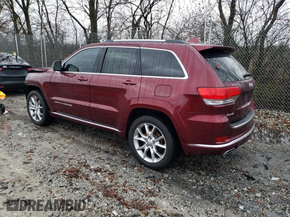 2016 Jeep Grand Cherokee Summit z VIN 1C4RJFJT1GC373718, wystawiony jako Copart lot #84995514 z przebiegiem 134 105 mil mil oraz Szkoda całkowita • Salvage title. Historia ofert i sprzedaży dostępna na DreamBid. Obrazek 2.