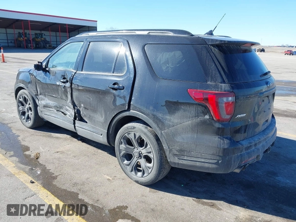 2019 Ford Explorer Sport with VIN 1FM5K8GT5KGA27196, listed as a IAAI auction lot 41690327 with 100,252 mi miles and . Bid and sale history available at carsss.com. Image 3.