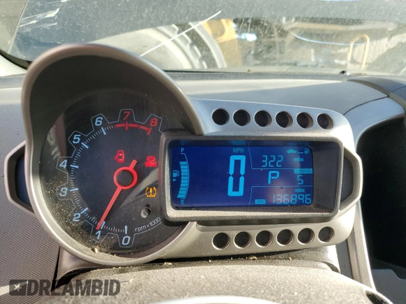 2014 Chevrolet Sonic LT with VIN 1G1JC5SH7E4220059, listed as a Copart auction lot 49877765 with 136,896 mi miles and Salvage Title. Bid and sale history available at DreamBid. Image 9.
