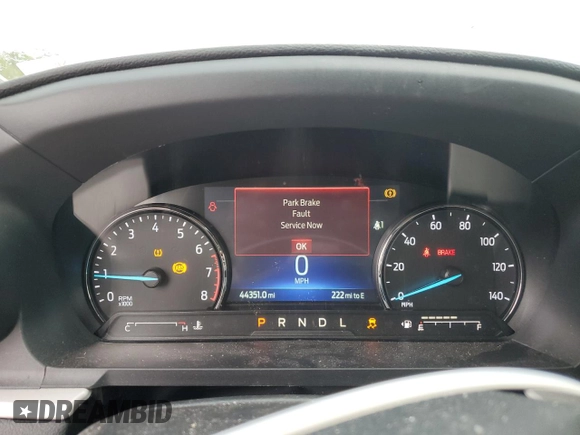 2023 Ford Explorer XLT with VIN 1FMSK7DH4PGA38145, listed as a Copart auction lot 44992815 with 44,351 mi miles and Salvage Title. Bid and sale history available at carsss.com. Image 9.