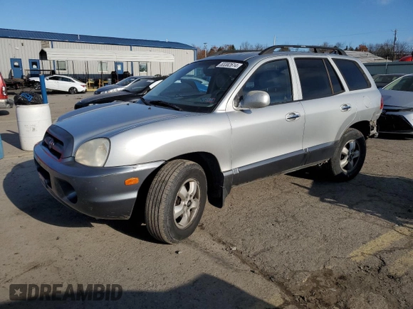 2005 Hyundai Santa Fe GLS with VIN KM8SC73E85U968620, listed as a Copart auction lot 83382614 with 161,126 mi miles and Salvage Title. Bid and sale history available at carsss.com. Image 1.