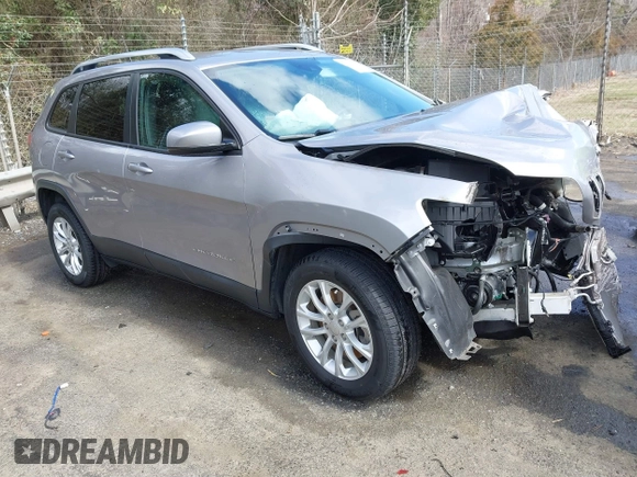 2021 Jeep Cherokee Latitude with VIN 1C4PJLCB7MD126946, listed as a IAAI auction lot 41730446 with 1 mi miles. Bid and sale history available at carsss.com. Image 1.