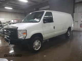 2011 Ford Econoline Cargo Commercial with VIN 1FTNE1EW8BDA85756, listed as a Copart auction lot 46987415 with 191,612 mi miles and Salvage Title. Bid and sale history available at carsss.com. Image 1.