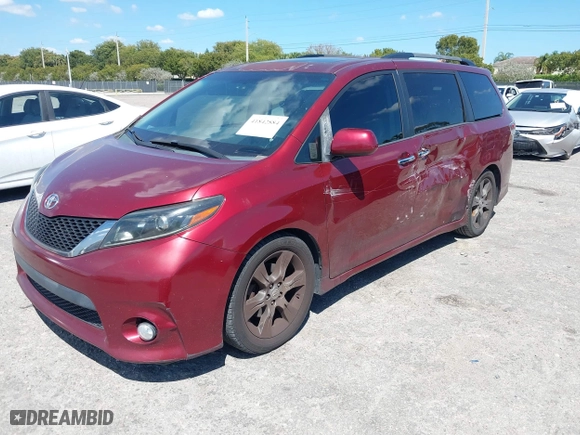 2015 Toyota Sienna SE with VIN 5TDXK3DC5FS540514, listed as a IAAI auction lot 41842884 with 130,611 mi miles. Bid and sale history available at carsss.com. Image 17.