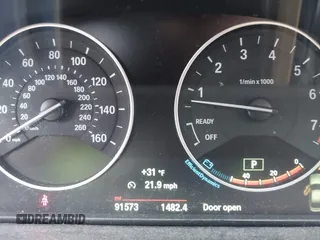 2015 BMW 3 Series 328i xDrive with VIN WBA3B5G55FNS12357, listed as a IAAI auction lot 41564058 with 91,573 mi miles. Bid and sale history available at carsss.com. Image 15.