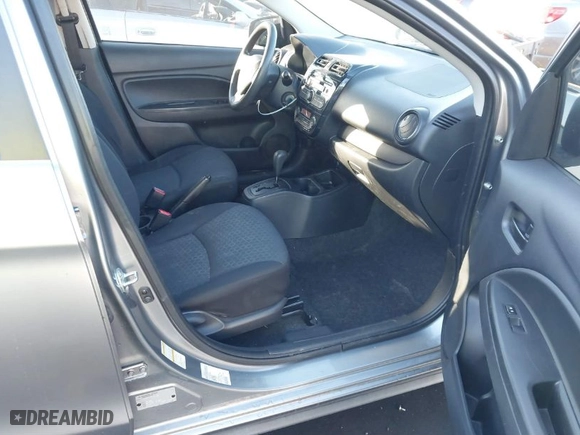 2015 Mitsubishi Mirage DE with VIN ML32A3HJ0FH044355, listed as a IAAI auction lot 41410003 with 74,800 mi miles. Bid and sale history available at carsss.com. Image 5.