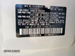 2014 Subaru Forester Premium z VIN JF2SJADC1EH463632, wystawiony jako Copart lot #54243275 z przebiegiem 145 483 mil mil oraz Szkoda całkowita • Salvage title. Historia ofert i sprzedaży dostępna na DreamBid. Obrazek 14.