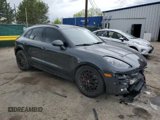2018 Porsche Macan GTS with VIN WP1AG2A55JLB65384, listed as a Copart auction lot 54848385 with 90,938 mi miles and Salvage Title. Bid and sale history available at DreamBid. Image 4.