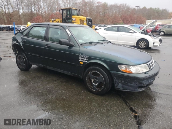 1999 Saab 9-3 with VIN YS3DD55N3X2087794, listed as a Copart auction lot 81641574 with 144,061 mi miles and Clean Title. Bid and sale history available at carsss.com. Image 4.
