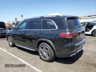 2022 Mercedes-Benz GLS 450 with VIN 4JGFF5KE4NA596127, listed as a Copart auction lot 67407434 with 44,336 mi miles and Salvage Title. Bid and sale history available at DreamBid. Image 2.