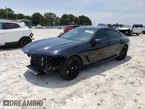 2022 BMW 8 Series M850i with VIN WBAGV8C07NCJ85581, listed as a Copart auction lot 60323343 with 11,169 mi miles. Bid and sale history available at carsss.com. Image 1.