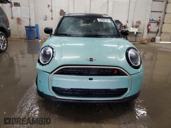 2025 MINI Hardtop Cooper S with VIN WMW23GD07S2W67817, listed as a Copart auction lot 53998735 with 337 mi miles and Salvage Title. Bid and sale history available at DreamBid. Image 5.