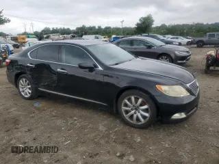 2008 Lexus LS 460 with VIN JTHBL46F485059066, listed as a Copart auction lot 64803835 with 198,520 mi miles and Salvage title. Bid and sale history available at DreamBid. Image 4.