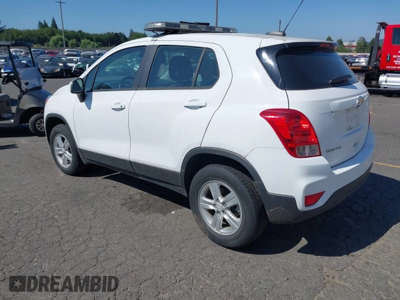 2020 Chevrolet Trax LS with VIN 3GNCJNSB4LL288688, listed as a IAAI auction lot 42634219 with 25,634 mi miles and . Bid and sale history available at DreamBid. Image 3.