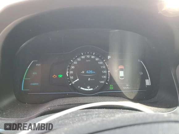 2017 Hyundai Ioniq SEL with VIN KMHC75LC3HU048958, listed as a Copart auction lot 57293145 with 92,545 mi miles and Salvage title. Bid and sale history available at DreamBid. Image 9.