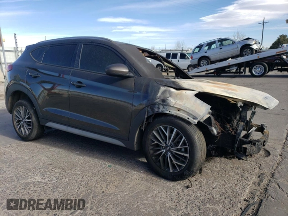 2019 Hyundai Tucson Ultimate with VIN KM8J3CAL6KU038197, listed as a Copart auction lot 48800575 with 0 mi miles and Non Repairable. Bid and sale history available at carsss.com. Image 4.