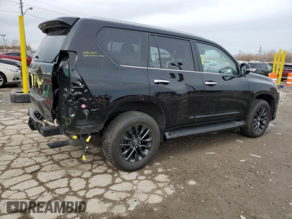 2023 Lexus GX with VIN JTJAM7BX6P5365787, listed as a Copart auction lot 45488285 with 22,101 mi miles and Salvage Title. Bid and sale history available at carsss.com. Image 3.