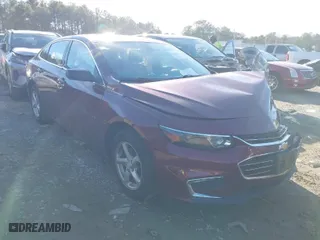 2016 Chevrolet Malibu LS with VIN 1G1ZB5ST1GF213156, listed as a IAAI auction lot 41314115 with 75,332 mi miles. Bid and sale history available at carsss.com. Image 1.
