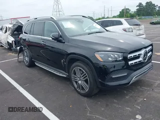 2021 Mercedes-Benz GLS 450 z VIN 4JGFF5KE7MA424253, wystawiony jako IAAI lot #42254724 z przebiegiem 45 504 mil mil oraz . Historia ofert i sprzedaży dostępna na DreamBid. Obrazek 1.