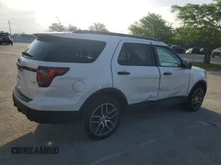2018 Ford Explorer Sport with VIN 1FM5K8GT4JGB13453, listed as a Copart auction lot 56945725 with 108,371 mi miles and Salvage title. Bid and sale history available at DreamBid. Image 3.