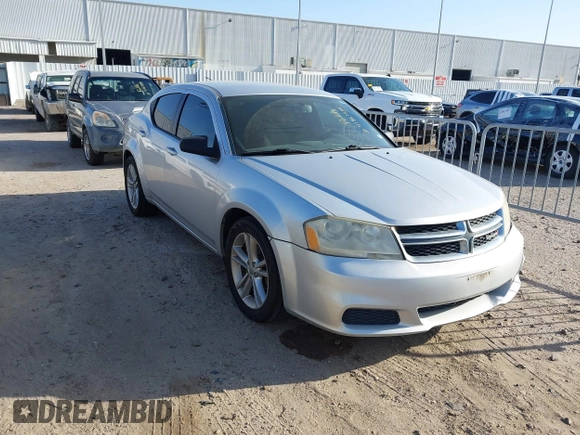 2012 Dodge Avenger SE with VIN 1C3CDZAG3CN291123, listed as a IAAI auction lot 41861036 with 114,607 mi miles and . Bid and sale history available at DreamBid. Image 1.