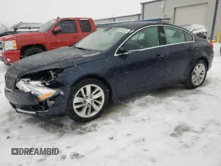 2015 Buick Regal z VIN 2G4GK5EX6F9231300, wystawiony jako Copart lot #44815375 z przebiegiem 141 601 mil mil oraz Czysty tytuł • Clean title. Historia ofert i sprzedaży dostępna na DreamBid. Obrazek 1.
