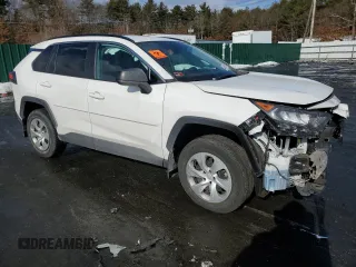 2021 Toyota RAV4 LE with VIN 2T3F1RFV3MC146667, listed as a Copart auction lot 44600015 with 28,069 mi miles and Salvage Title. Bid and sale history available at carsss.com. Image 4.