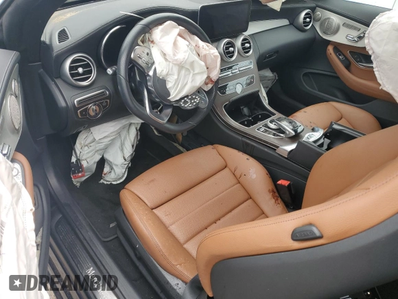 2023 Mercedes-Benz C 300 with VIN W1KWK8DB4PG126089, listed as a Copart auction lot 87676775 with 17,033 mi miles and Non Repairable. Bid and sale history available at DreamBid. Image 8.