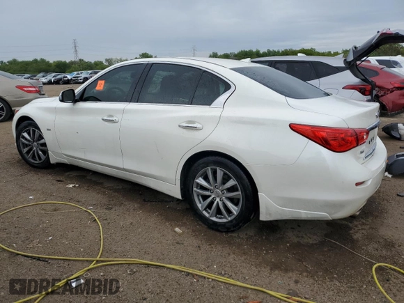 2017 Infiniti Q50 Premium with VIN JN1EV7AR3HM832887, listed as a Copart auction lot 57914975 with 62,878 mi miles and Salvage title. Bid and sale history available at DreamBid. Image 2.