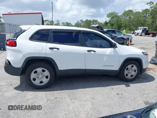 2017 Jeep Cherokee Sport with VIN 1C4PJLAB6HW661103, listed as a IAAI auction lot 41945706 with 95,991 mi miles. Bid and sale history available at carsss.com. Image 14.